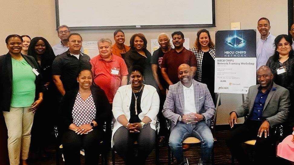 HBCU CHIPS Network members and sponsors at a network framing workshop